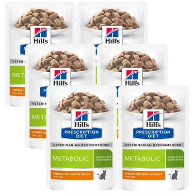 HILL'S PD Prescription Diet Feline Metabolic 6x85g saszetka