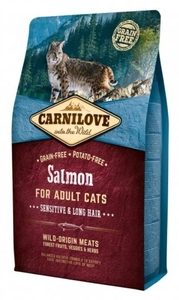 CARNILOVE Cat Salmon Sensitive Long Hair 6kg