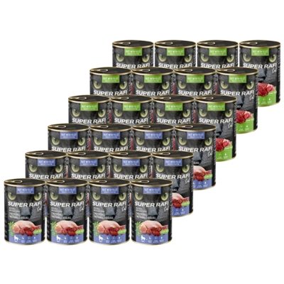 DOLINA NOTECI Super Rafi Cat P&F Mix Smaków 24x400g