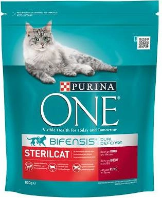 Purina One Cat Sterilcat Karma z wołowiną dla kota 1,5kg / Opakowanie uszkodzone (6863) !!!