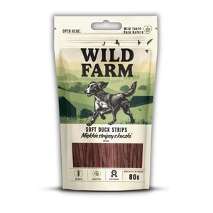 WILD FARM Miękkie stripsy z kaczki 80g przysmak dla psa