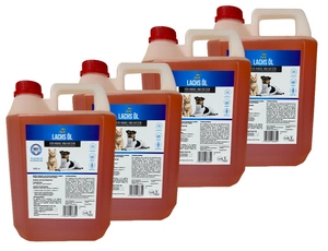 Lab-V Olej z Łososia 100% Dla Psa i Kota w Każdym Wieku 4x5000 ml (20L) Tłoczony Na Zimno