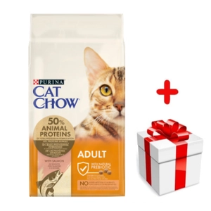 PURINA Cat Chow Adult Tuna and Salmon 15kg + niespodzianka dla kota GRATIS!