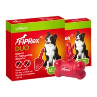 VET-AGRO FIPREX DUO M 134 mg + 120,6 mg x 2 + Dozownik na woreczki GRATIS