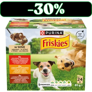 PURINA Friskies Karma dla dorosłych psów w sosie 24 x 85 g