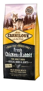 Carnilove Fresh Chicken Rabbit Adult 12 kg opakowanie uszkodzone (2925)