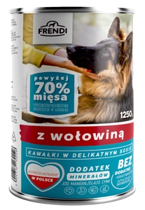 Frendi kawałki w delikatnym sosie z wołowiną 1250g