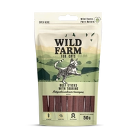 WILD FARM patyczki wołowe z tauryną 50g przysmak dla kota