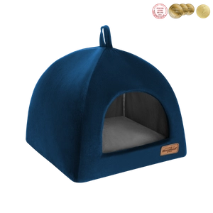 RECOBED budka dla psa Welurove granat S 40x40cm