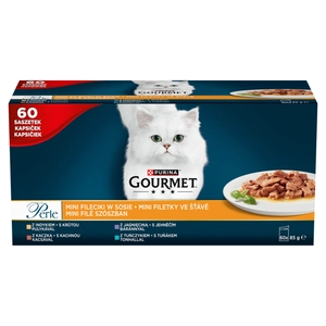 Purina Gourmet Perle Mini Fileciki w sosie Karma dla kotów 60x85g