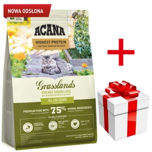 ACANA Grasslands Cat 1,8kg + niespodzianka dla kota GRATIS!