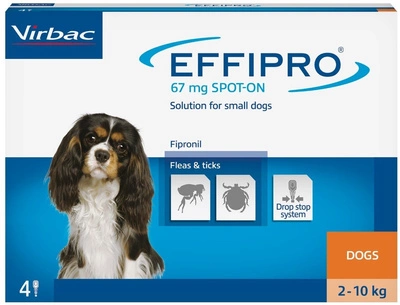 EFFIPRO  Spot-On pies S 2-10 kg (pipeta 4 x 0,67ml)