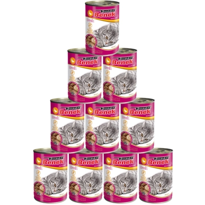 Super Benek KOT bezzbożowe kąski z kaczką w sosie 10x415g