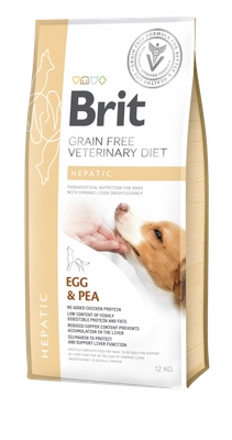 Brit gf veterinary diets dog Hepatic 12kg \ Opakowanie uszkodzone (2035)