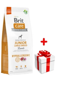 BRIT CARE Dog Hypoallergenic Junior Large Breed Lamb 12kg + niespodzianka dla psa GRATIS!