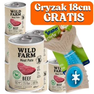 WILD FARM Pate Beef 6x400g bezglutenowa karma dla psa