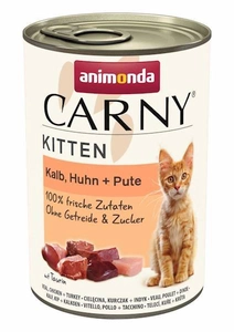 ANIMONDA Cat Carny Kitten smak: cielęcina, kurczak i indyk 400g