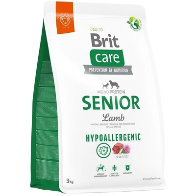 BRIT CARE Hypoallergenic Senior Lamb 3kg /Opakowanie uszkodzone (3082) !!! 