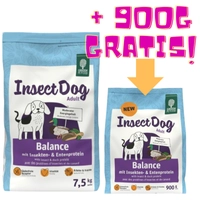 GREEN PETFOOD InsectDog Balance 7,5kg + GREEN PETFOOD InsectDog Balance 900g GRATIS!!