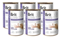 BRIT GF Veterinary Diets Dog Gastrointestinal Low Fat 6x400g- -karma mokra dla psa