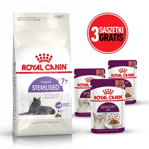 ROYAL CANIN  Sterilised +7 10kg + 3 saszetki karmy mokrej GRATIS!!!