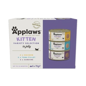 APPLAWS Cat Multipak mix smaków w galaretce dla kociąt 6x70g PUSZKA