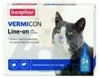VERMICON LINE-ON CAT 1ML - 3 pipety kropli przeciwpchłowych dla kotów
