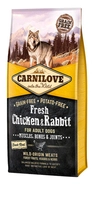 Carnilove Fresh Chicken Rabbit Adult 12 kg opakowanie uszkodzone (2925)
