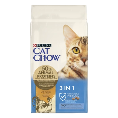 PURINA Cat Chow 3in1 Karma bogata w indyka 15kg