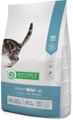 NATURES PROTECTION Kitten 7kg  \ Opakowanie uszkodzone (5534) !!!