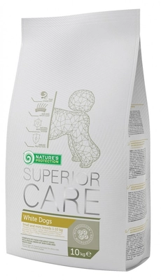 NATURES PROTECTION Superior Care Small Mini White Dogs Adult 10kg Opakowanie uszkodzone (2056,2352) !!!!