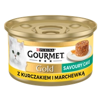 Purina Gourmet Gold Savoury Cake z kurczakiem i marchewką 85g