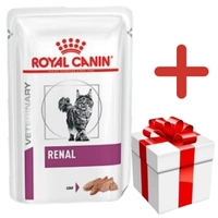 ROYAL CANIN Cat Renal 12x85g saszetka (pasztet) + NIESPODZIANKA DLA KOTA GRATIS!!