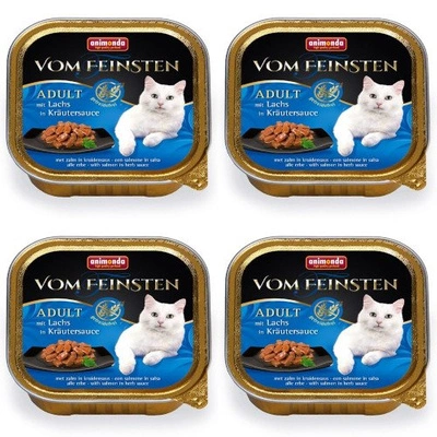 ANIMONDA Cat Vom Feinsten adult NoGrain Łosoś w sosie ziołowym 32x100g SUPER CENA