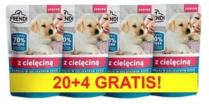 Frendi- Junior, Kawałki w delikatnym sosie z cielęciną 24x100g