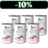 BRIT MONO PROTEIN LAMB & BROWN RICE 6x400g