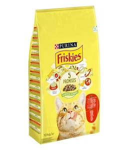 PURINA Friskies Karma dla kotów z mieszanką wołowiny i kurczaka z warzywami 10kg