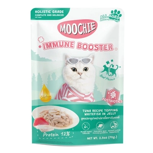 MOOCHIE Immune Booster Tuna Recipe Topping White Fish In Jelly (Wzmacniająca odporność) 70g