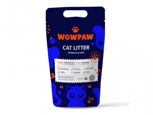 WOW PAW Żwirek Bentonitowy - Bezzapachowy dla kota 5L 3,2 kg Opakowanie uszkodzone (2220) !!!