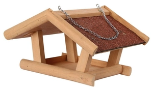 KERBL Karmnik dla ptaków Stubbs, drewniany, 29 x 28 x 18 cm