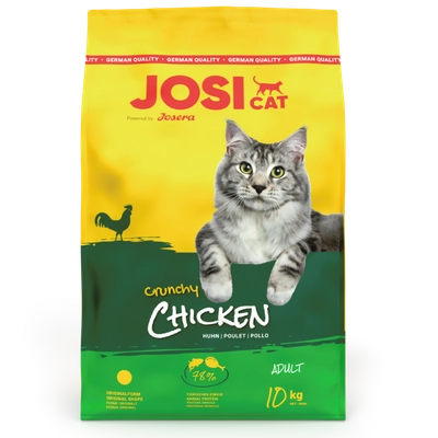 JOSERA JosiCat Crunchy Chicken 10kg/Opakowanie uszkodzone (8329, 8872, 9034) !!! 