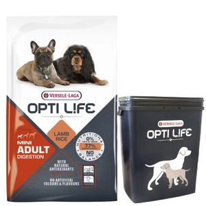 VERSELE-LAGA Opti Life Adult Digestion Mini 7,5kg + Versele Laga Optilife Pojemnik GRATIS!