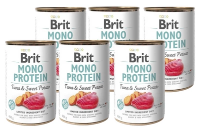 BRIT MONO PROTEIN TUNA & SWEET POTATO 6x400g