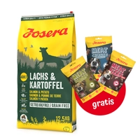 JOSERA Lachs & Kartoffel -Grain Free 12,5kg + 3x Mix Treats GRATIS!!