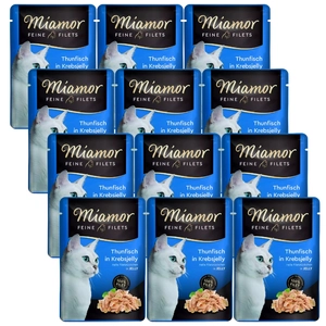 Miamor Feine Filets - mokra karma dla kota tuńczyk w galarecie z kraba 12x100g