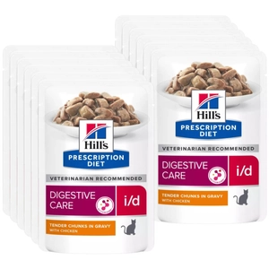HILL'S PD Prescription Diet Feline i/d 12 x 85g z kurczakiem - saszetka