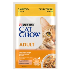 PURINA Cat Chow Adult Karma dla kotów z kurczakiem i cukinią w galaretce 85g