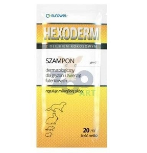 Eurowet Szampon Hexoderm dla gryzoni i zwierząt futerkowych 20ml