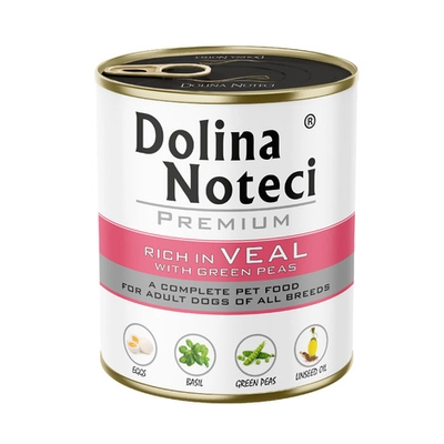 Dolina Noteci PREMIUM bogata w cielęcinę z zielonym groszkiem 800g