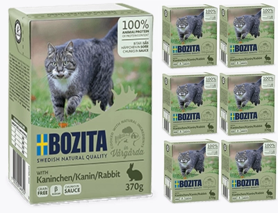 BOZITA Cat Królik W Sosie 6 x 370g